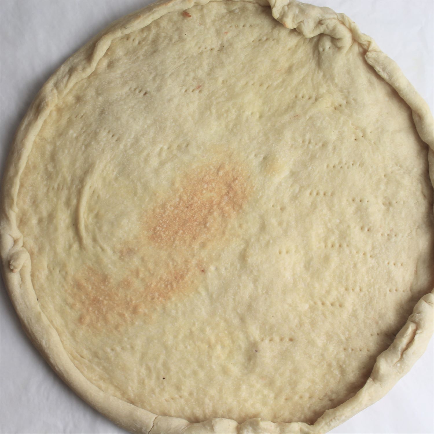 par-baked pizza dough