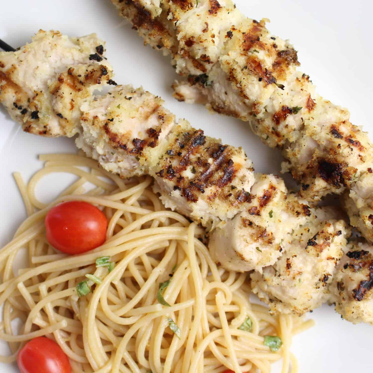 Chicken Spiedini - Grilled Chicken Skewers - Inside The Rustic Kitchen