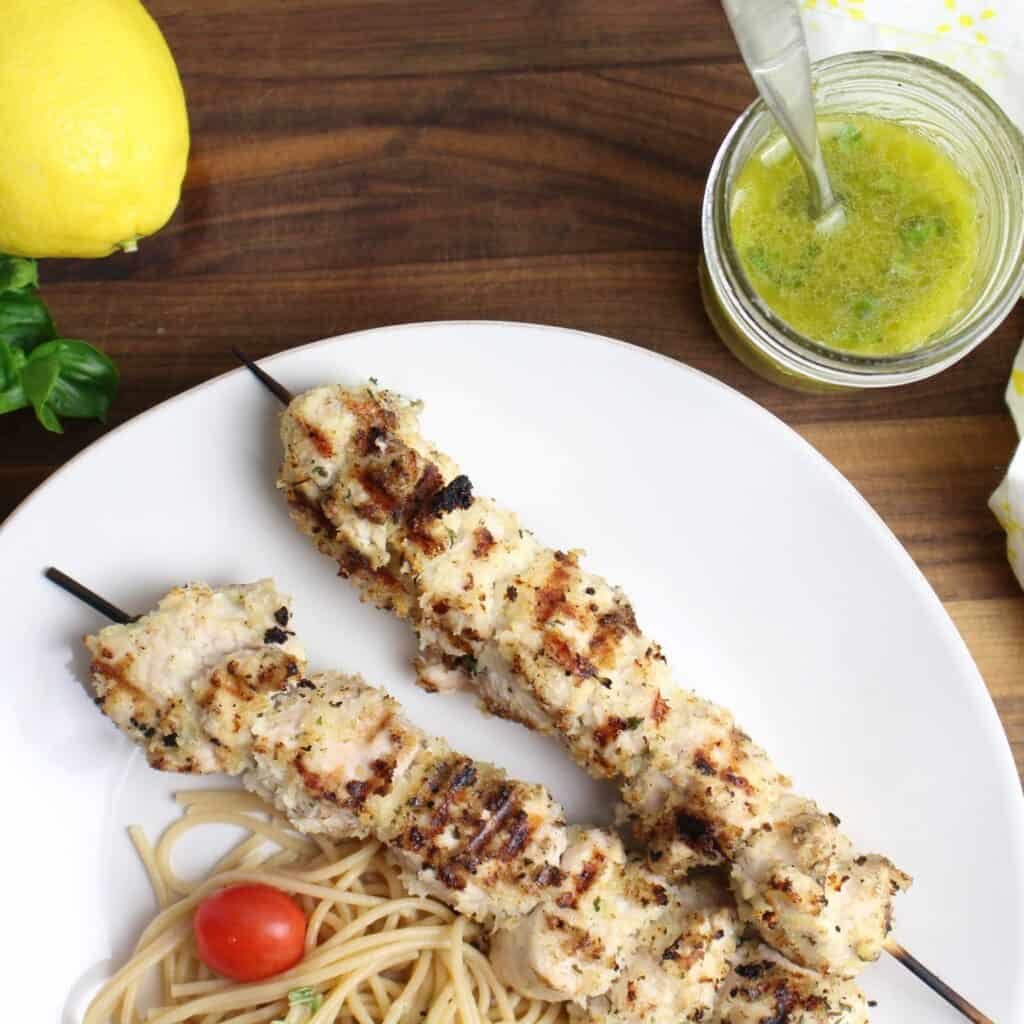 Chicken Spiedini - Grilled Chicken Skewers - Inside The Rustic Kitchen