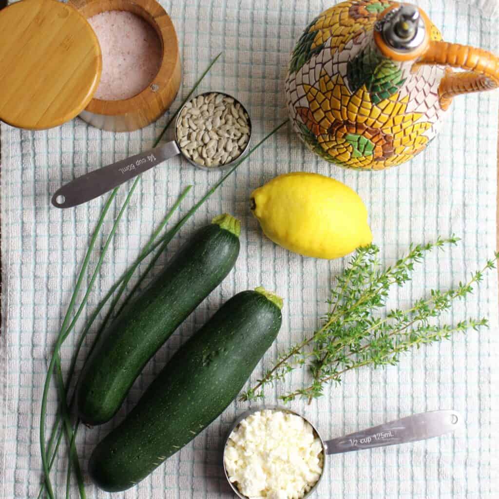 zucchini ribbon salad ingredients