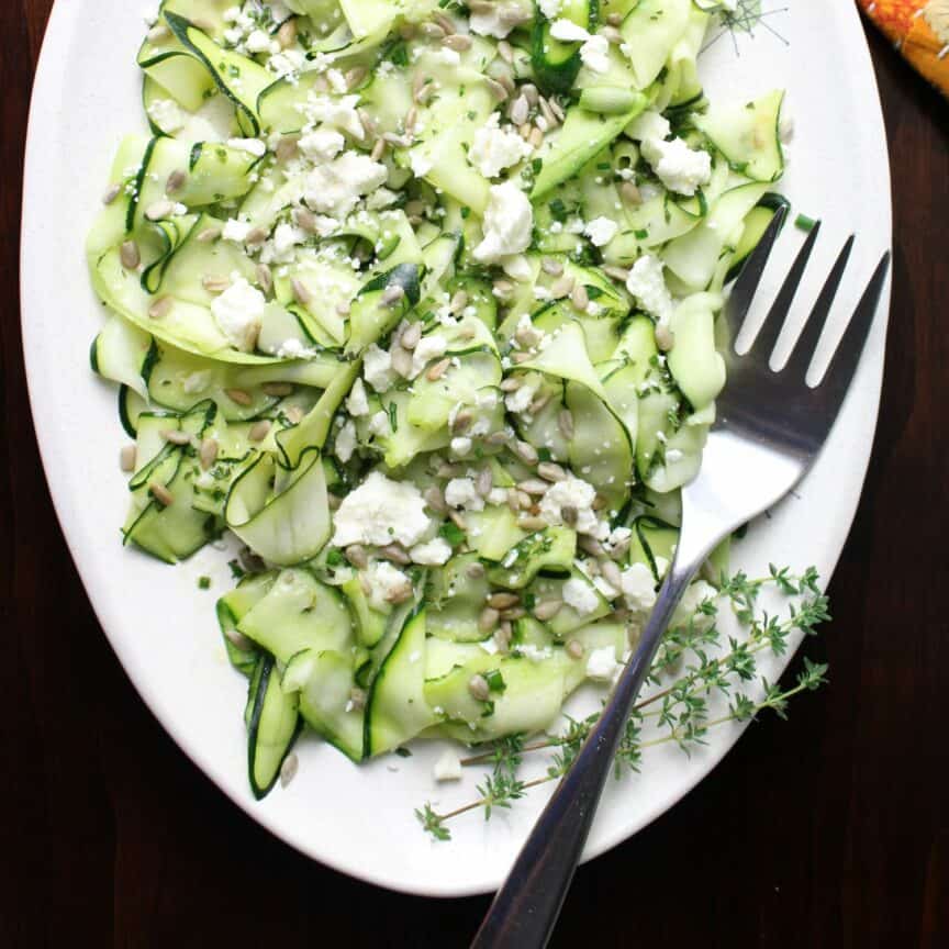 zucchini ribbon salad