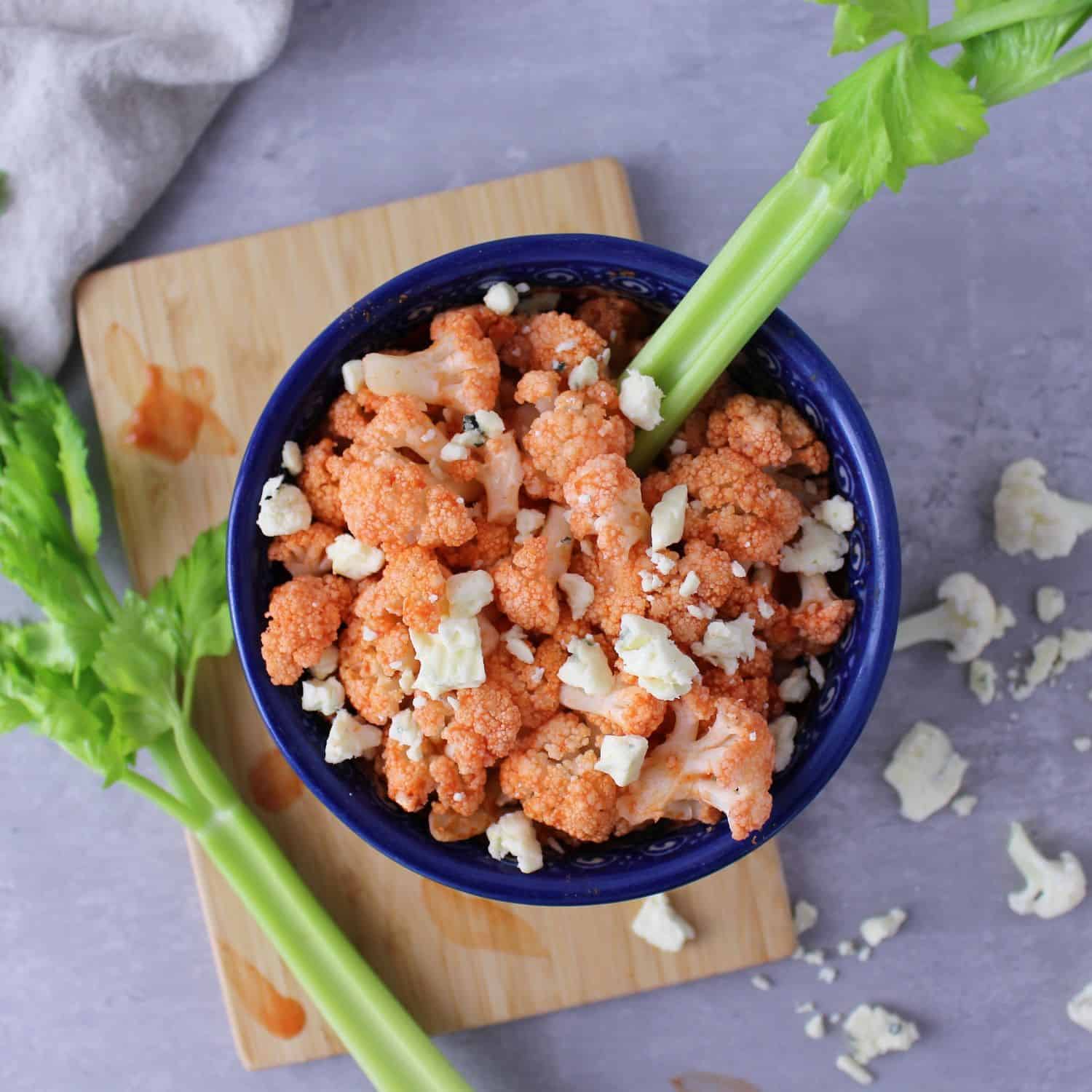 Featured image for “5-Minute Buffalo Cauliflower Snack Recipe”