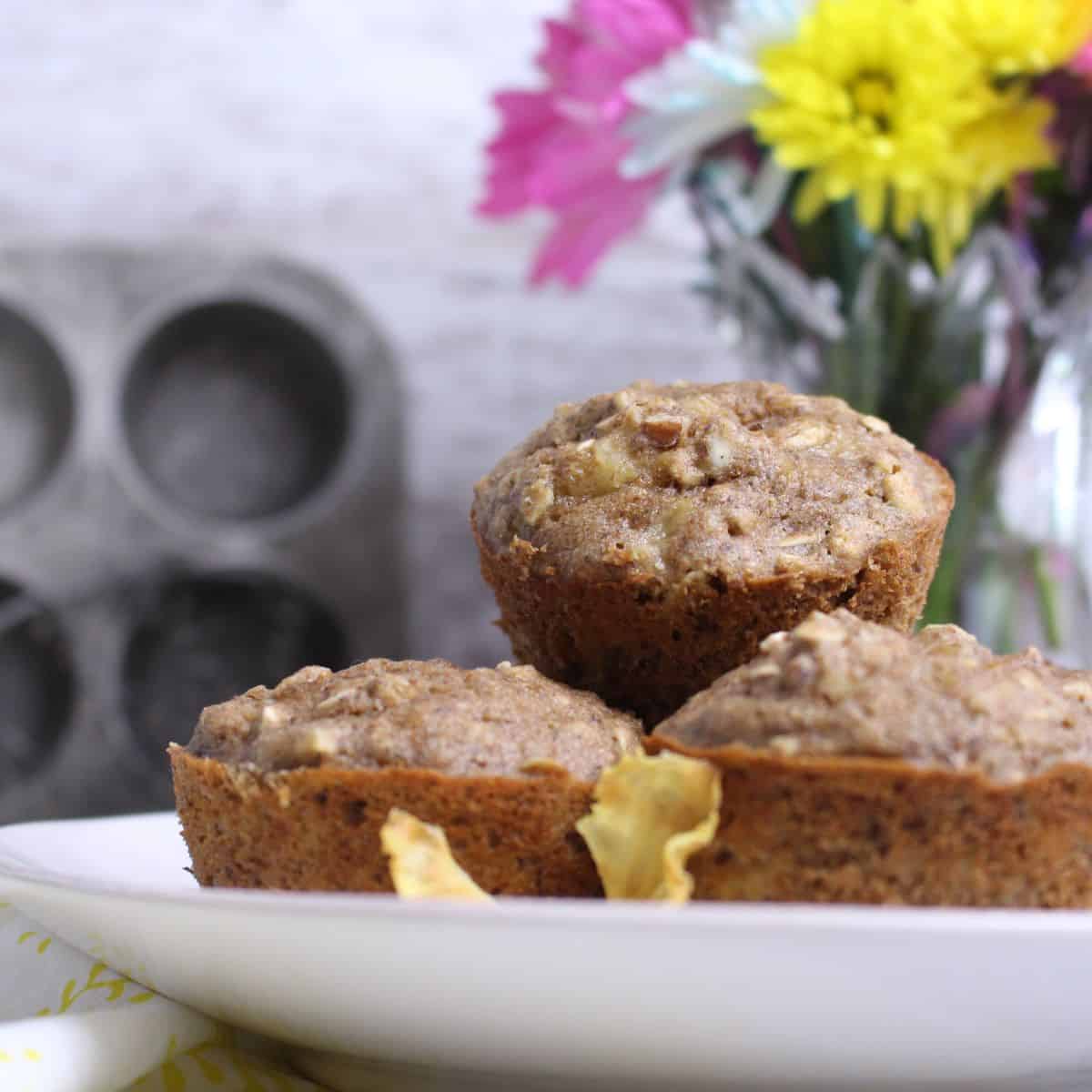 Featured image for “Happy Healthy Hummingbird Muffins with Pineapple, Banana, and Pecans”
