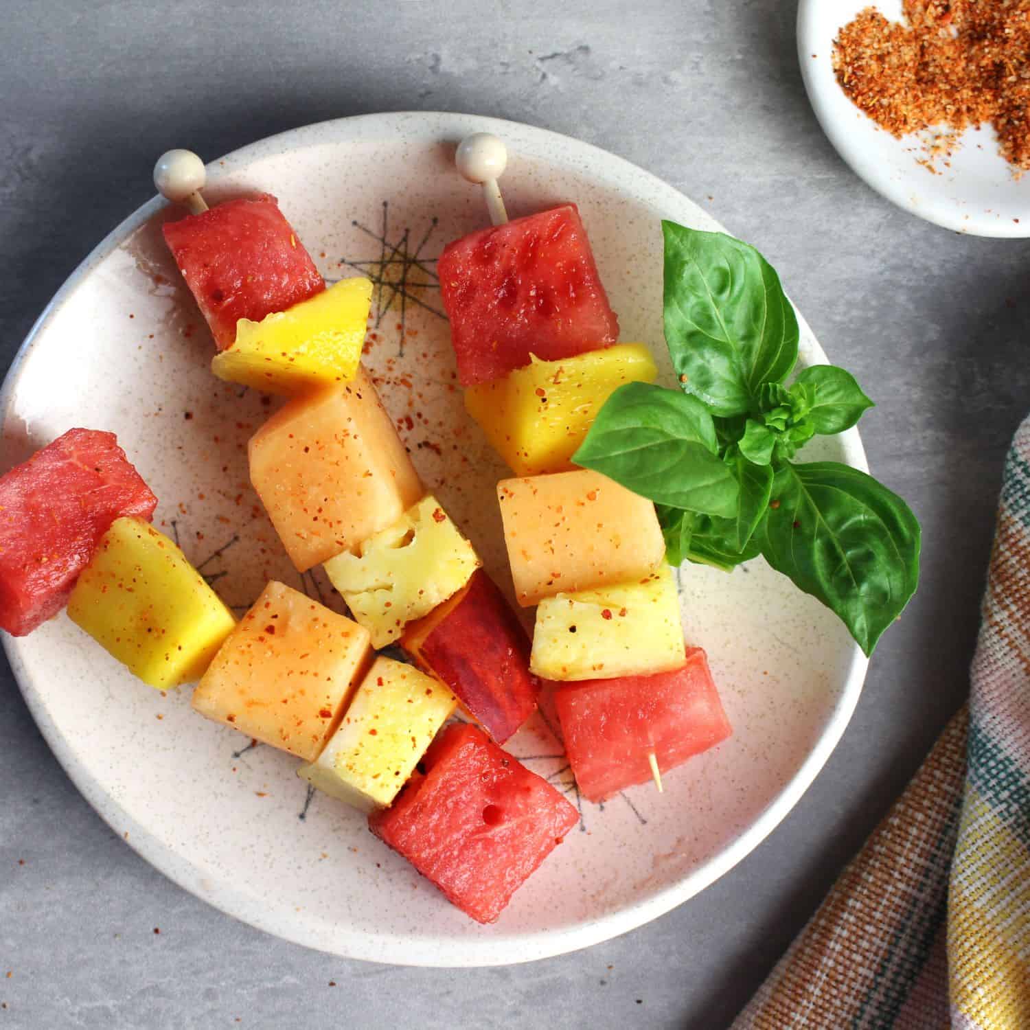 Easy Summery Fruit with Tajin - Freckle Face Foodie