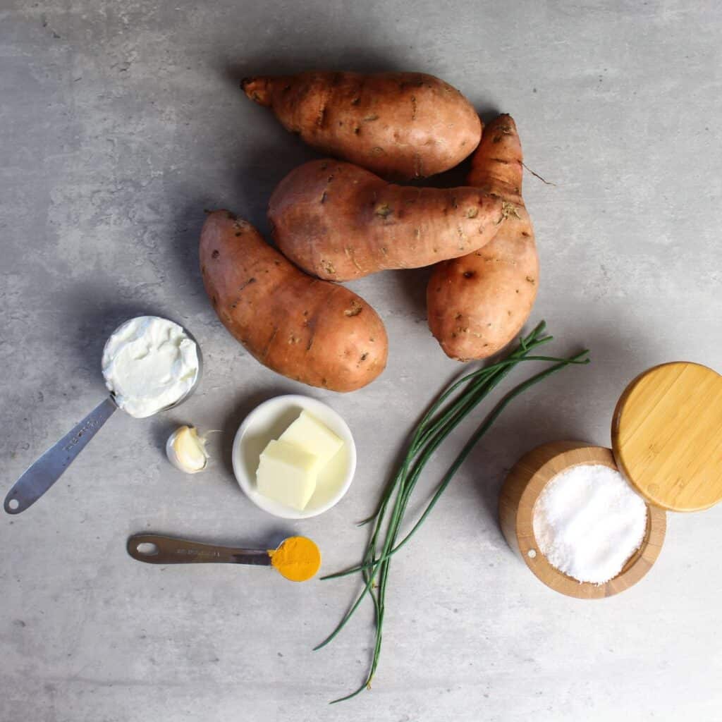 Simple pantry ingredients are all you need for this savory sweet potato mash recipe.