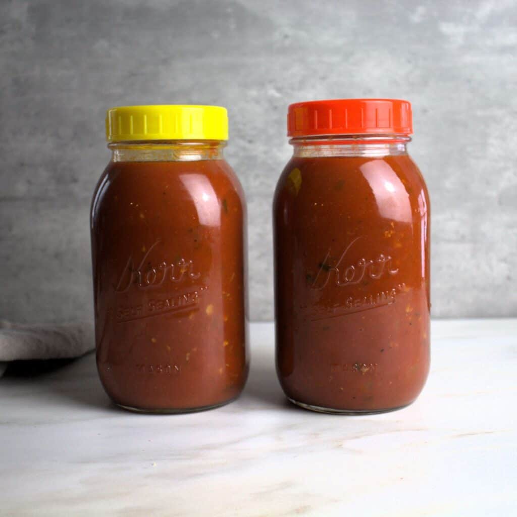 Big batch Hearty Marinara has less salt and sugar than store bought.